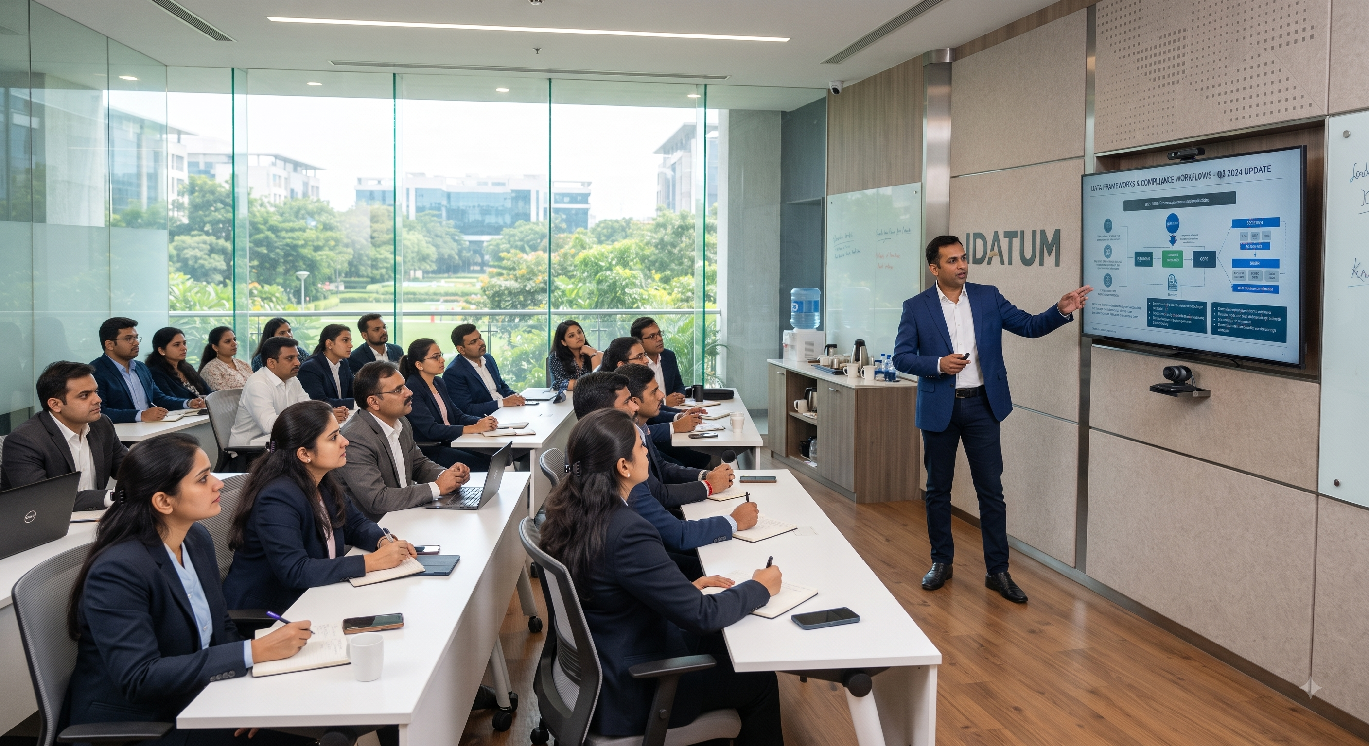 Professional compliance training classroom session
